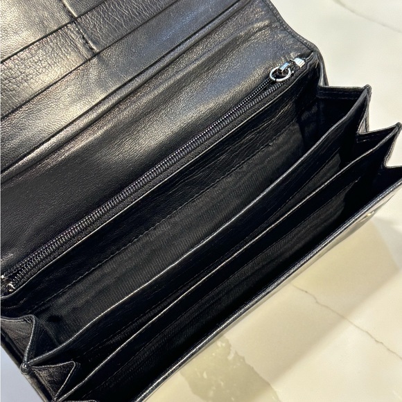PRADA Vintage Soft Leather Black Snap Long Wallet - Picture 12 of 17